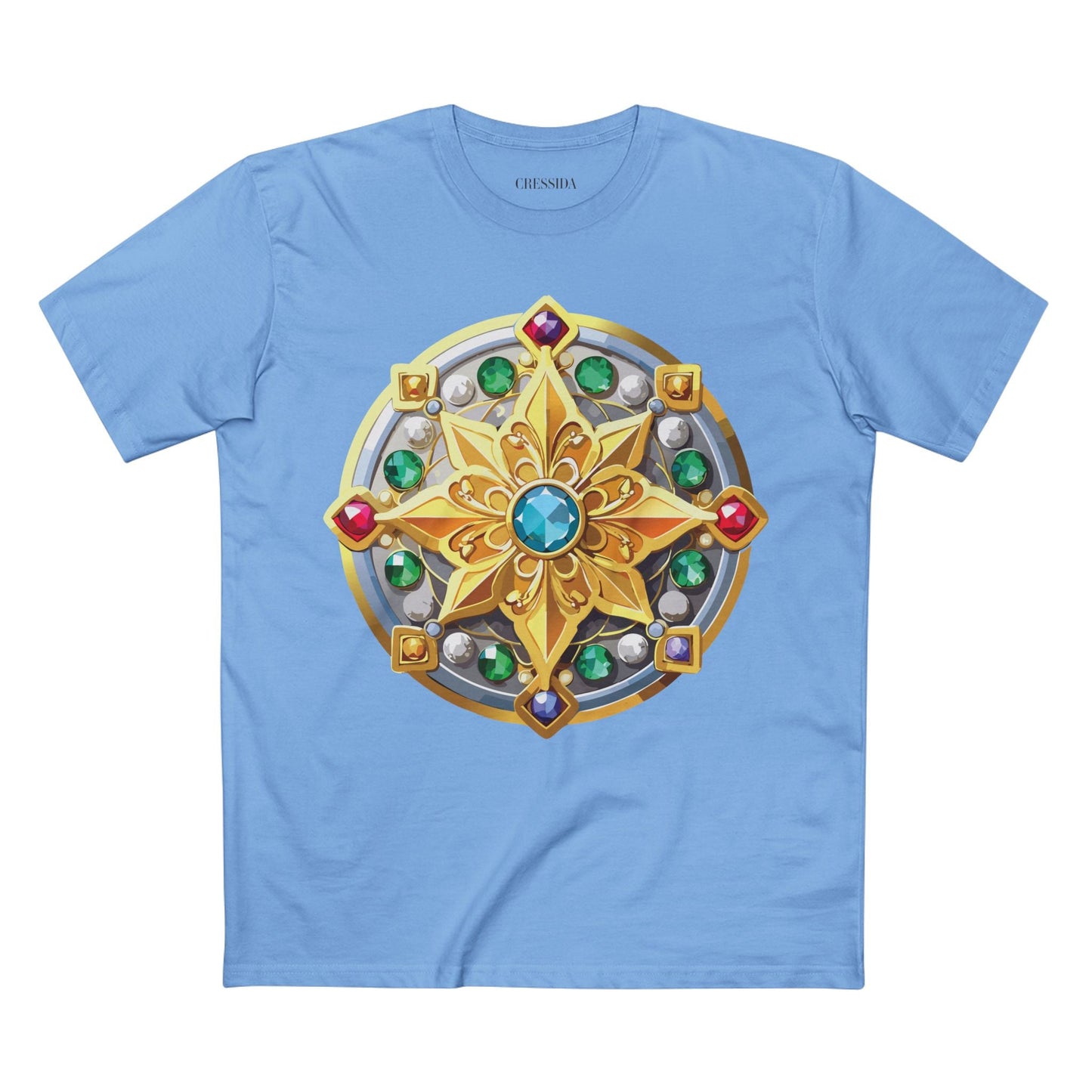 Medallion Graphic T-Shirt Unisex 100 Cotton With Gold Art Design Medal Tee 1