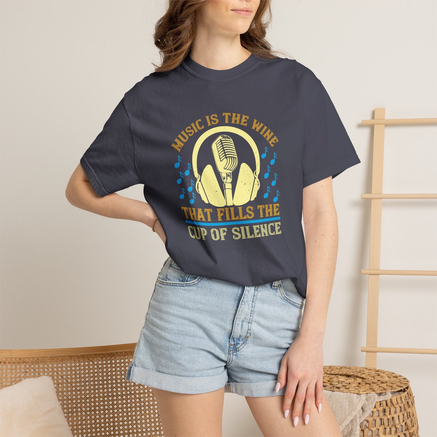 Music Graphic Design Unisex Cotton T-shirt m36