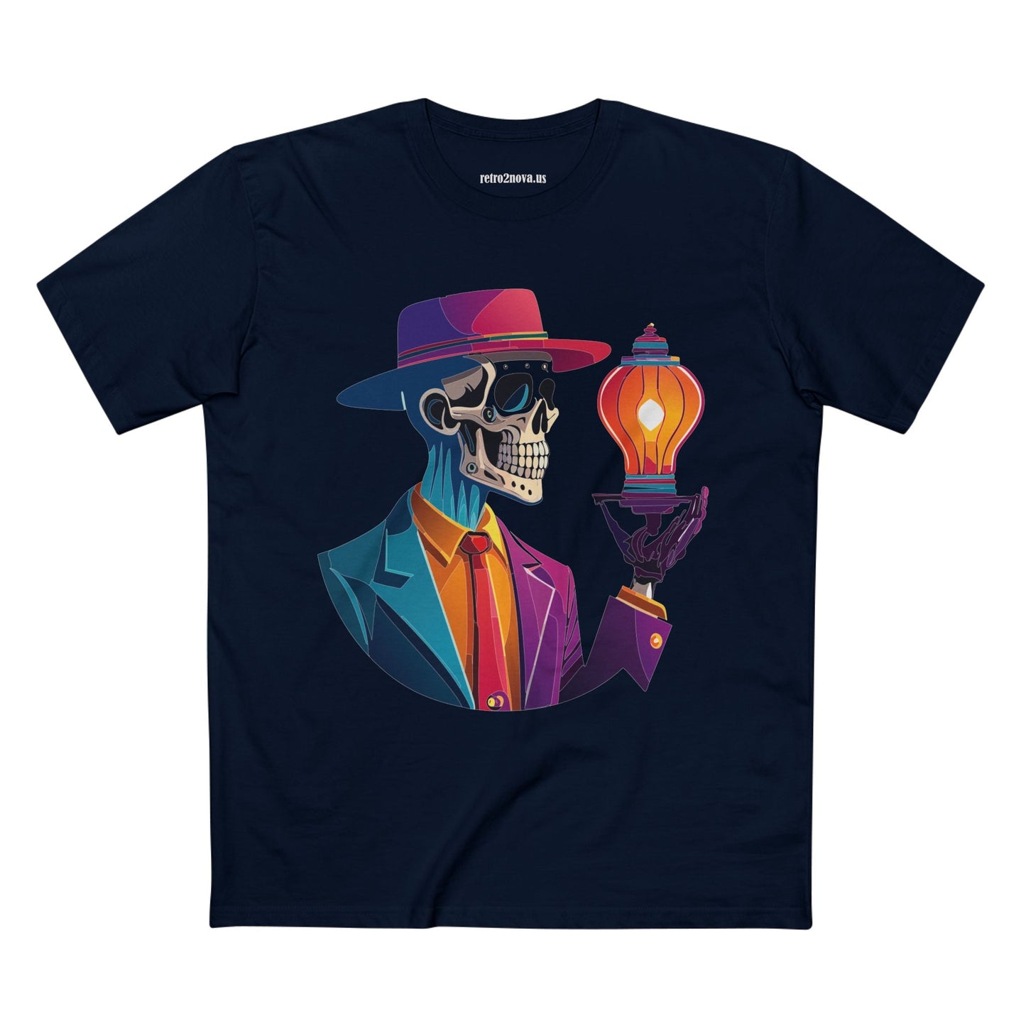 Skull Shirt Unisex Premium Cotton Tee with Original Art Design by Retro2Nova Collection