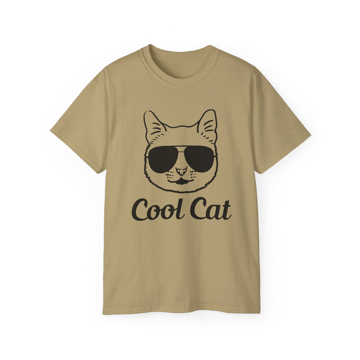 Cool Cat Sunglasses Tee | Cat Face Graphic Shirt