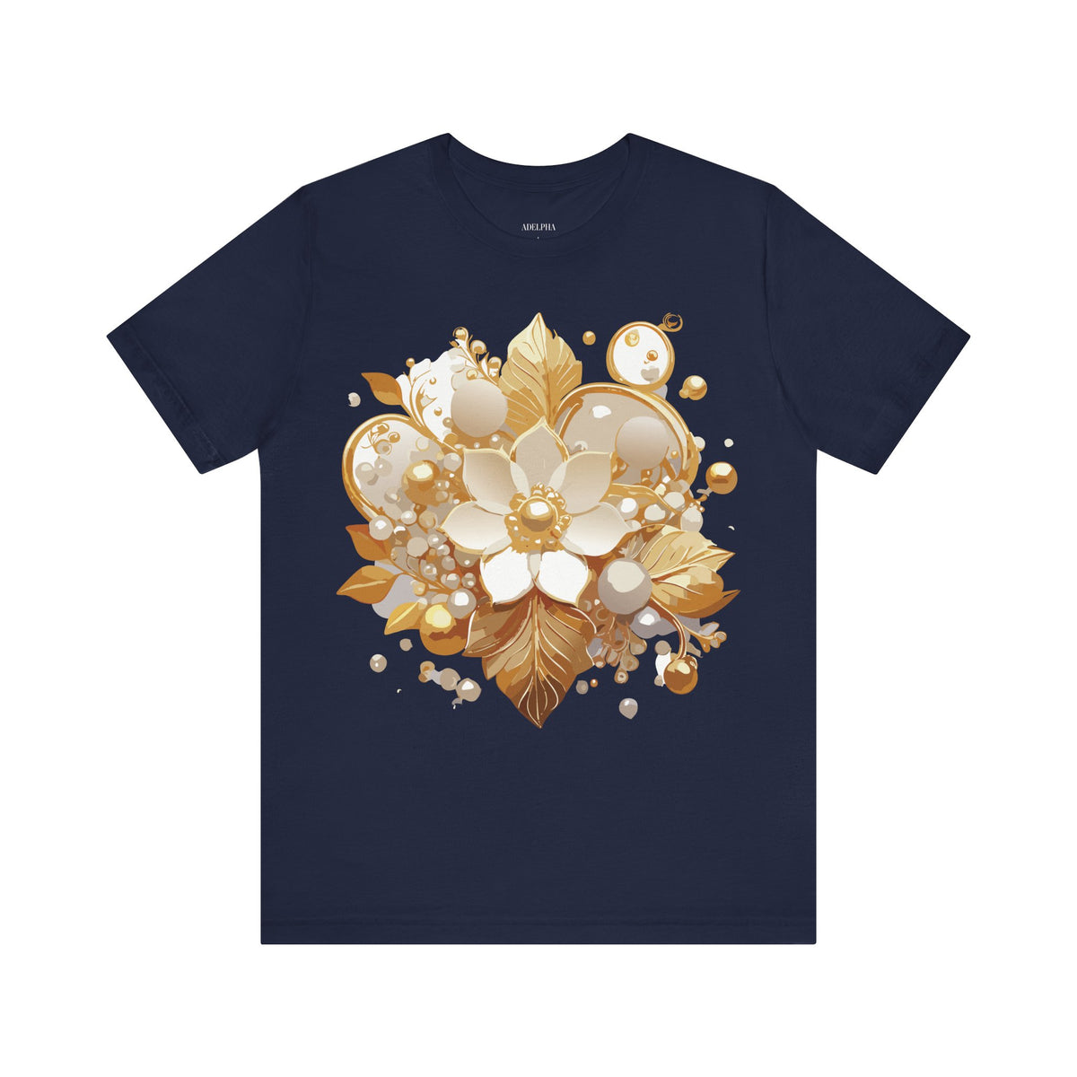 Jewelry Graphic Unisex Cotton Bella+Canvas Tee with Art Design n134