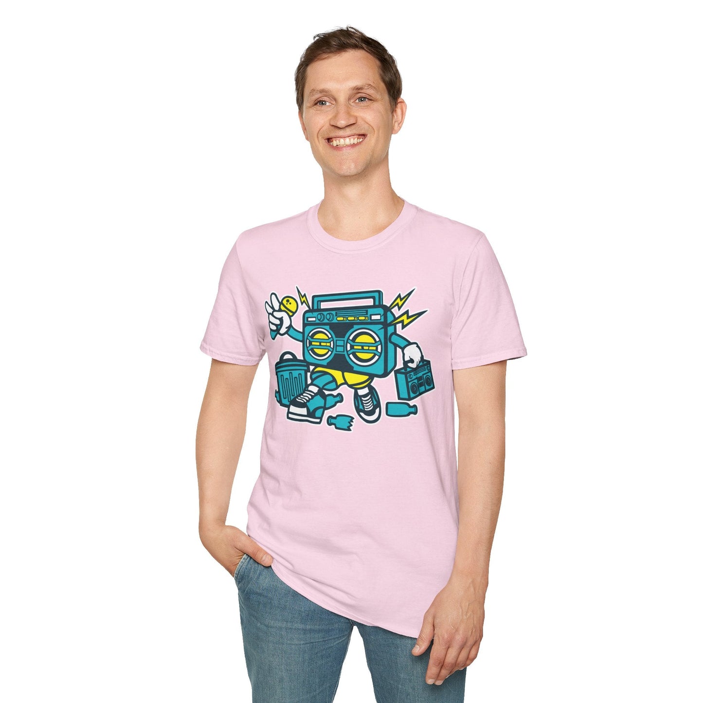 Cartoon T Shirt Animation Tee Funny Unisex Gildan Softstyle 64000 100 Percent Ring Spun Cotton