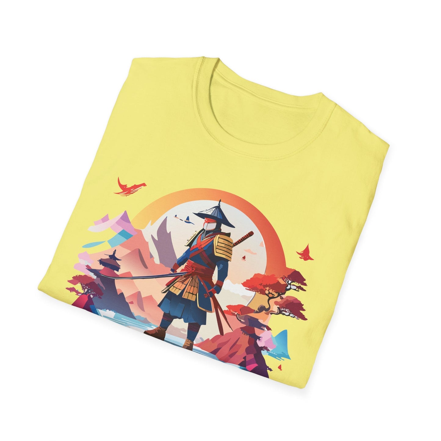 Samurai Shirt Unisex Softstyle Tee 100 Percent Ring Spun Cotton Short Sleeve T Shirt Comfort Fit