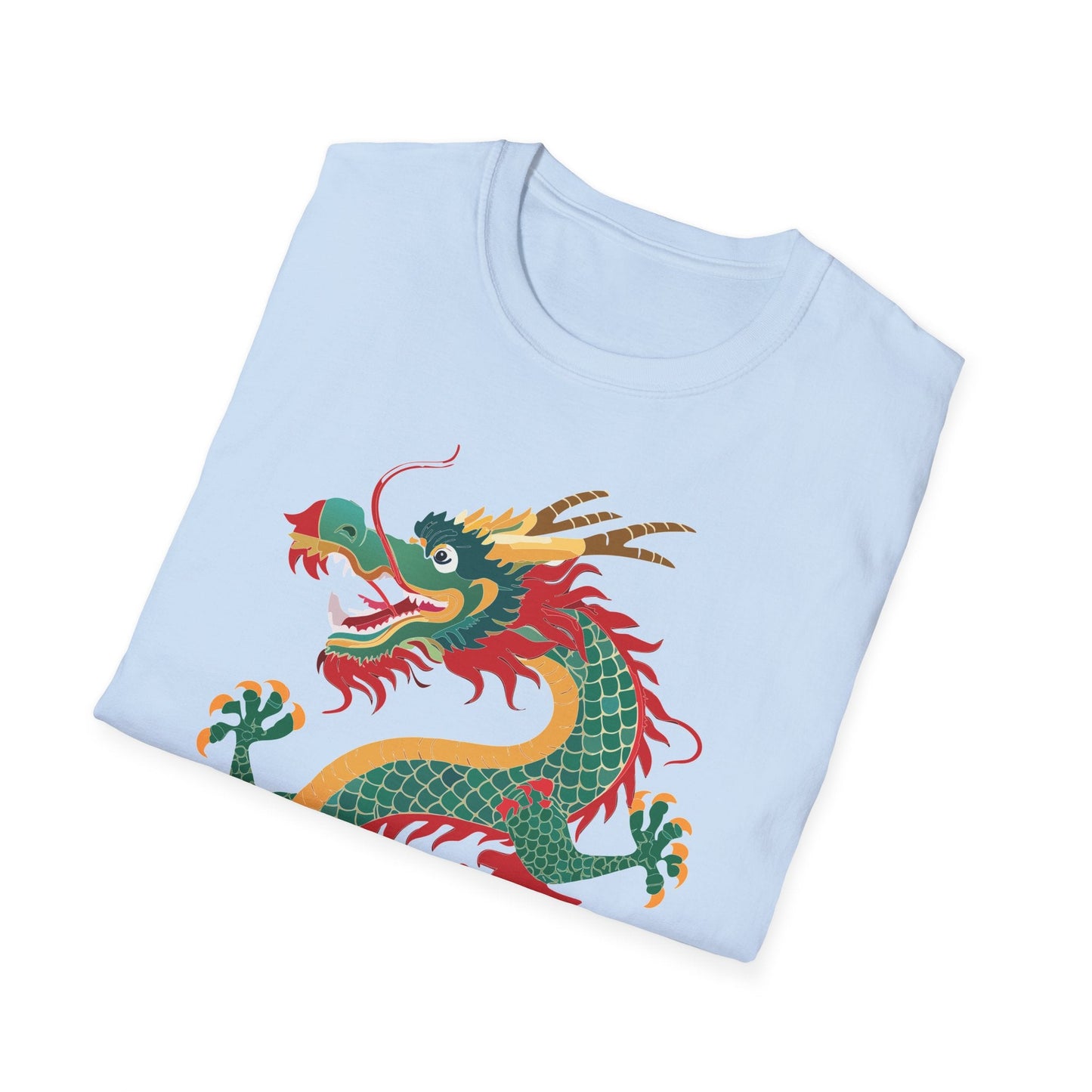 Dragon Graphic Unisex Cotton Softstyle Art Design Tee With Animals 3