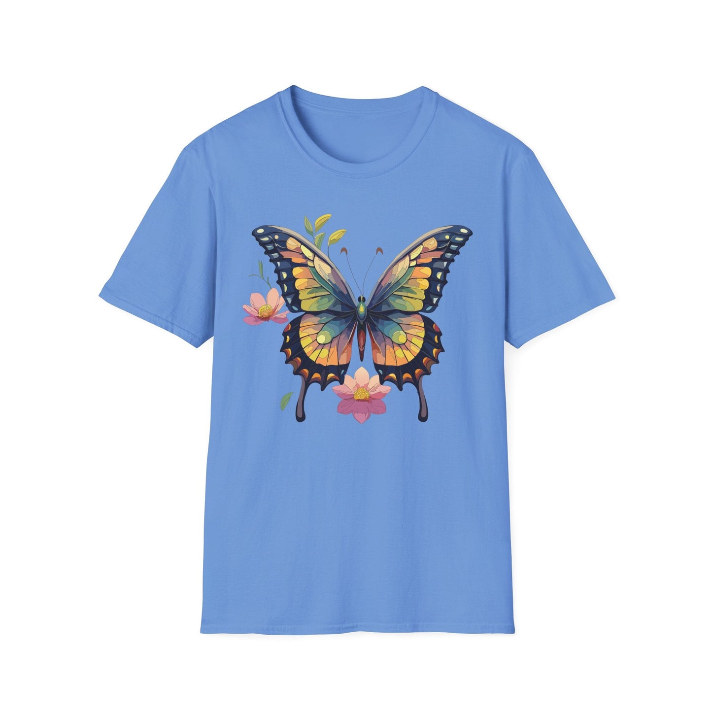 Butterfly Shirt Unisex Monarch Butterfly T Shirt Softstyle Cotton Tee One Hundred Percent Ring Spun