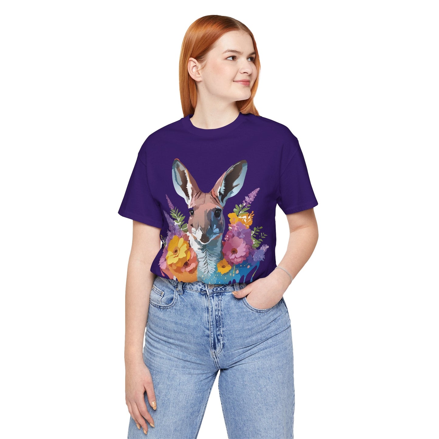 Kangaroo Graphic Tee Unisex Jersey Short Sleeve Adelpha Vintage Inspired Artwork Casual Wear