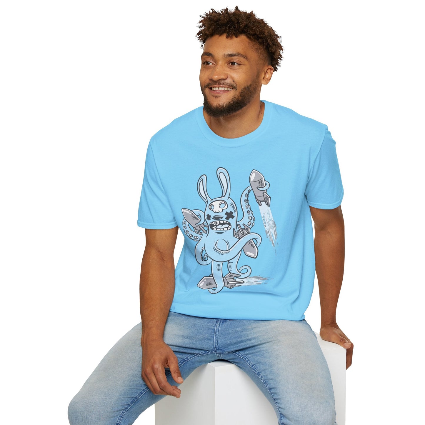 Cartoon T Shirt Unisex Animation Tee Funny Art Design Gildan Softstyle 64000 Premium Cotton