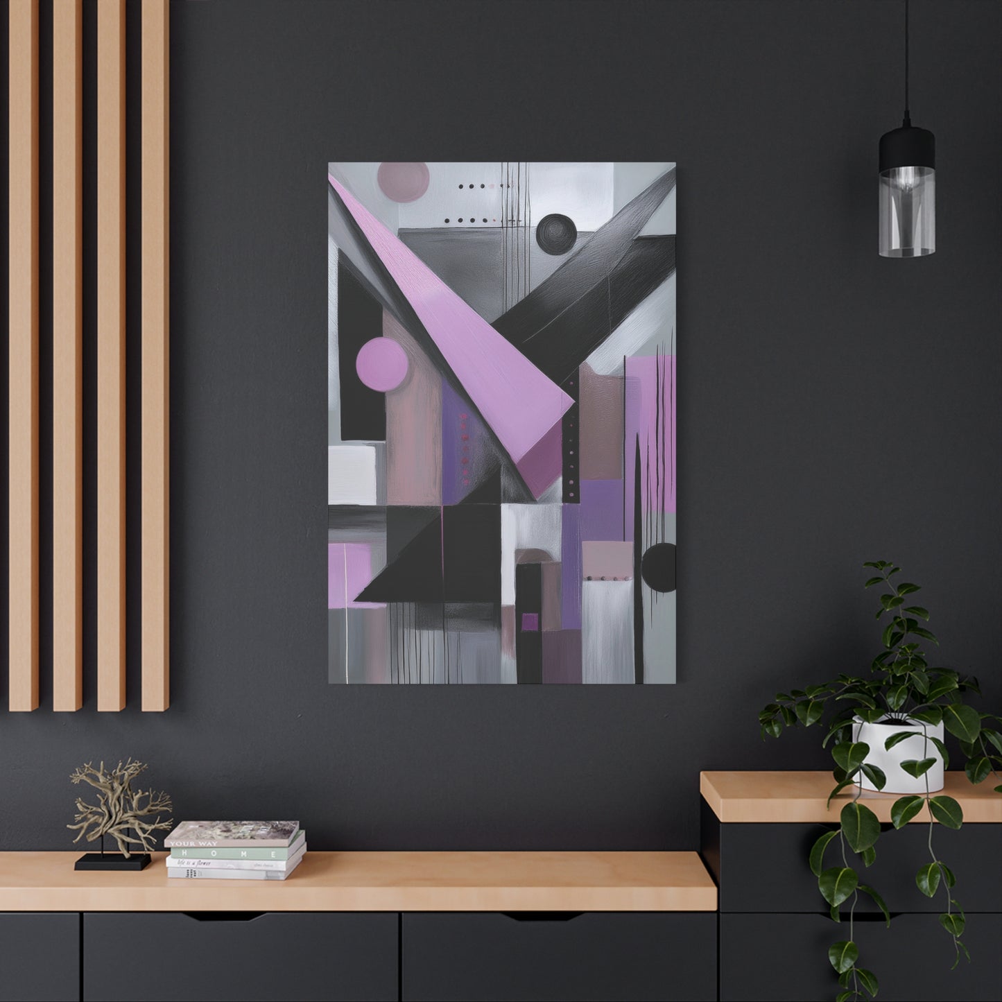 Abstract Geometric Painting Print Canvas 20x24,20x30,24x30 24x32,24x36,30x40 32x48,36x48,40x60 Pine-Wood Inner Frame ABS-43