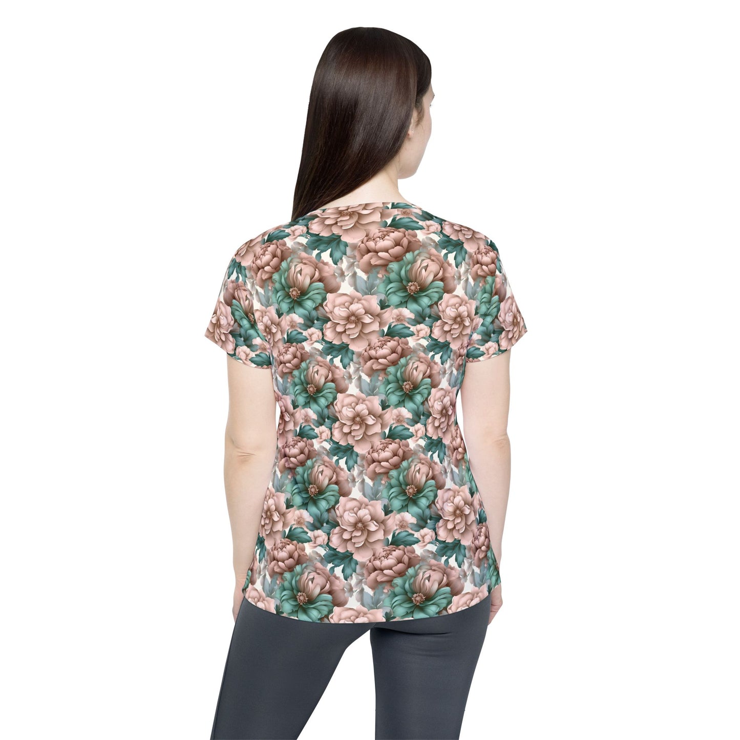 Women Poly Shirt with Floral Print F291