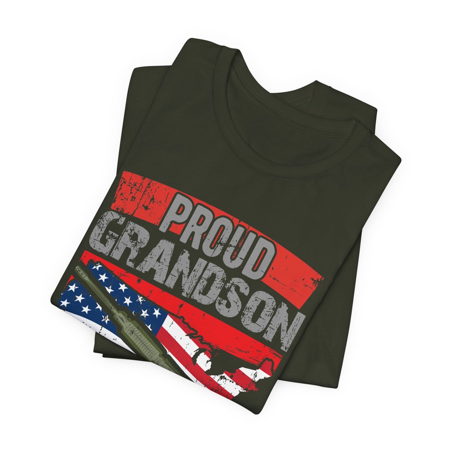 Army Veteran Patriotic Graphic Design Unisex Cotton T-Shirt v16