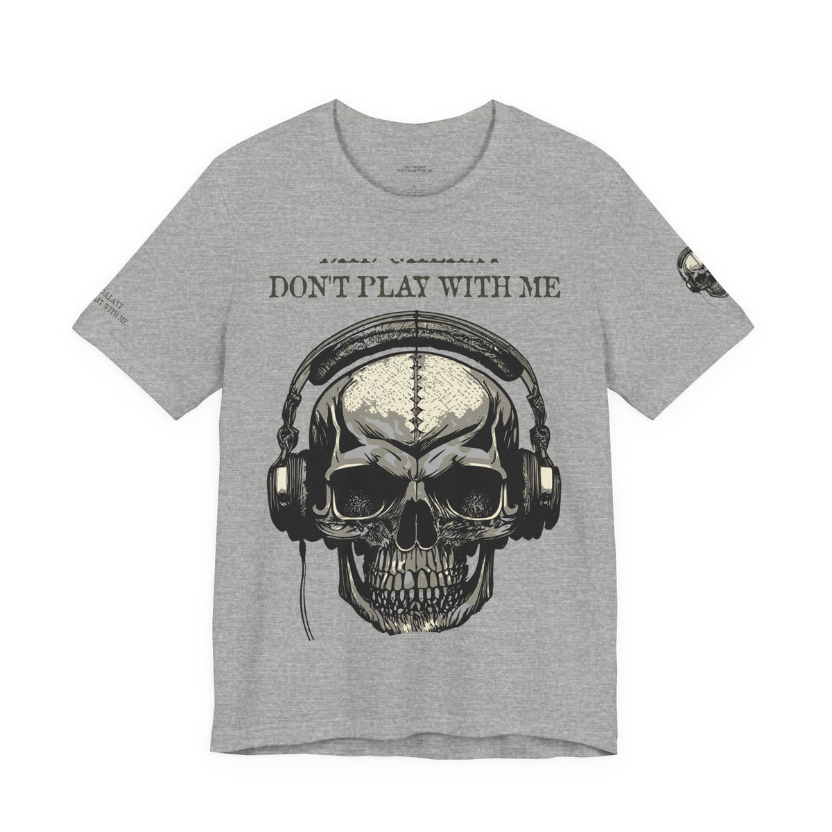 Skull Rock Graphic Unisex Cotton Bella+Canvas Tee with Art Design b45
