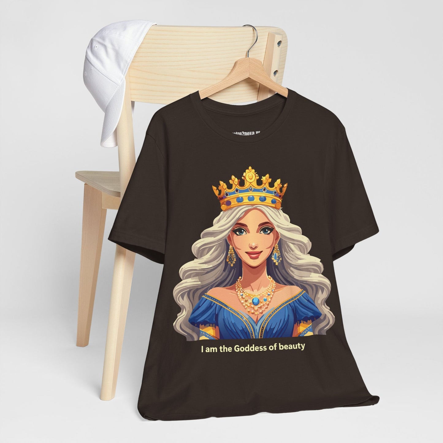 Goddess Shirt Unisex Graphic Tee Cotton Short Sleeve Vintage Inspired Original Art Retro2Nova