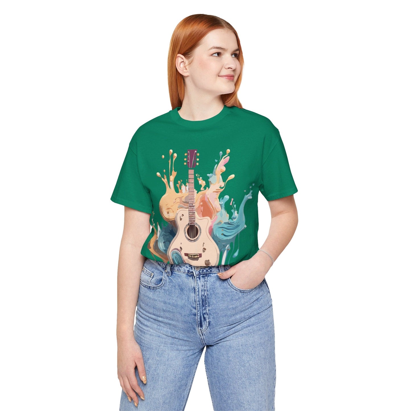 Music Graphic Unisex 100 Cotton Vintage Art with Musical Elements Tee 67