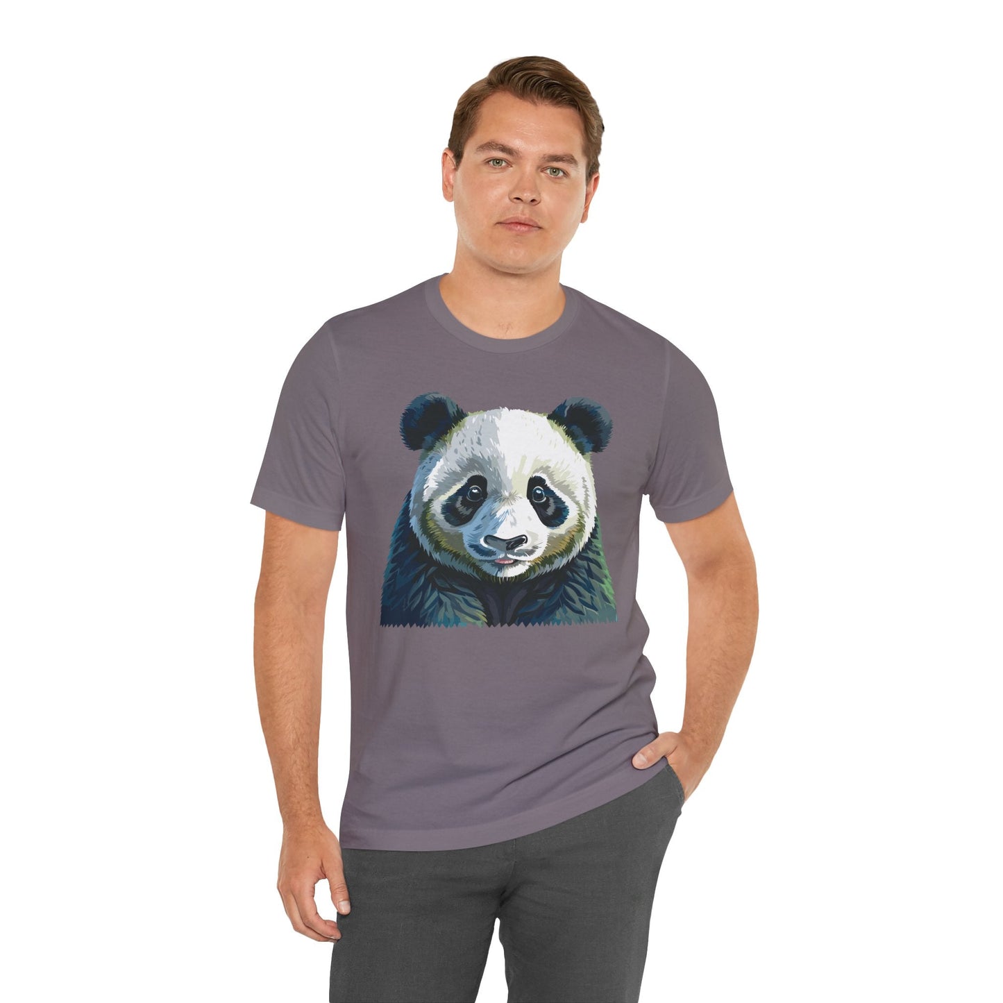 Unisex Animal Graphic Tee Shirt With Wild Animals Art Design Gildan Softstyle 64000