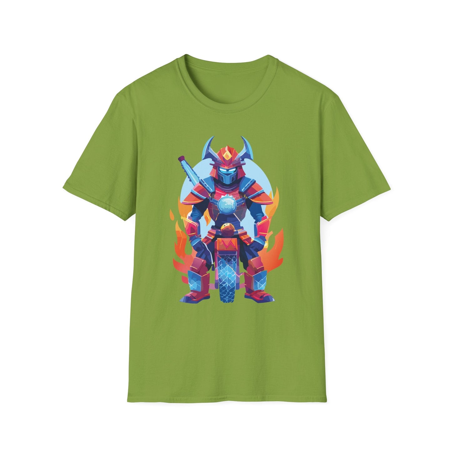 Samurai Shirt Unisex Gildan Softstyle 64000 Tee 100 Percent Ring Spun Cotton Comfort All Day Wear