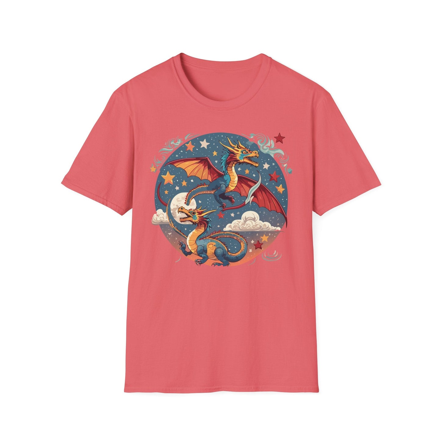 Dragon Graphic Unisex 100 Cotton Tee with Animal Artwork Design 17