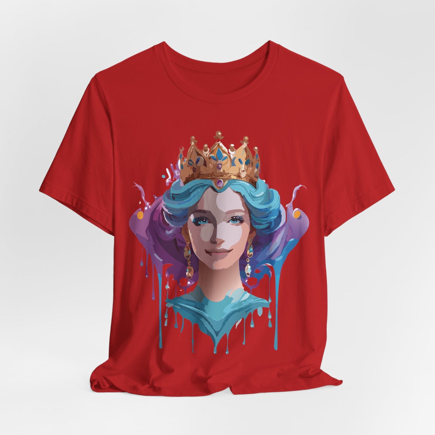 Queen Woman Portrait Graphic Unisex 100 Cotton Vintage Artwork Tee 1