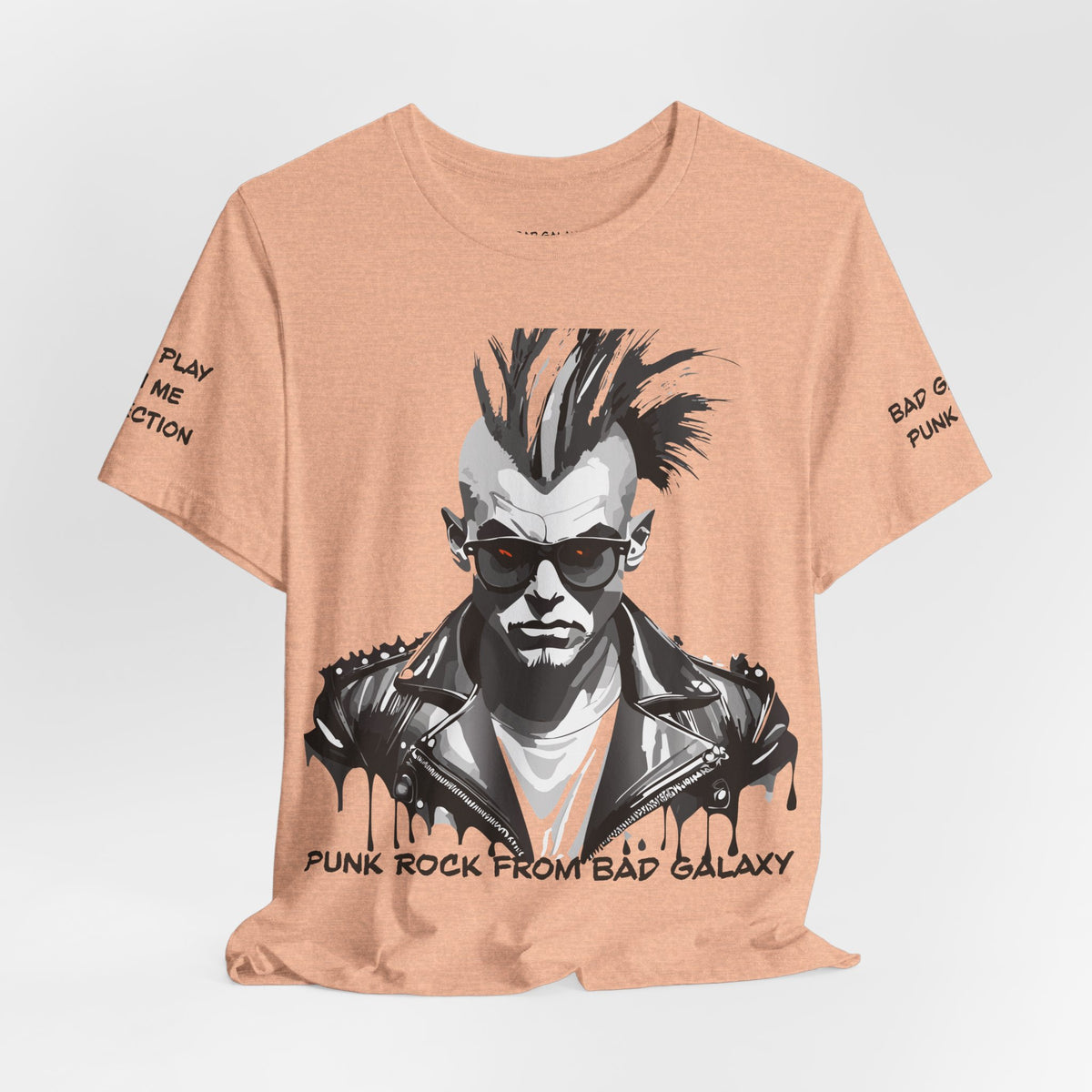 Punk Rock Graphic Unisex Cotton Bella+Canvas Tee with Art Design b31