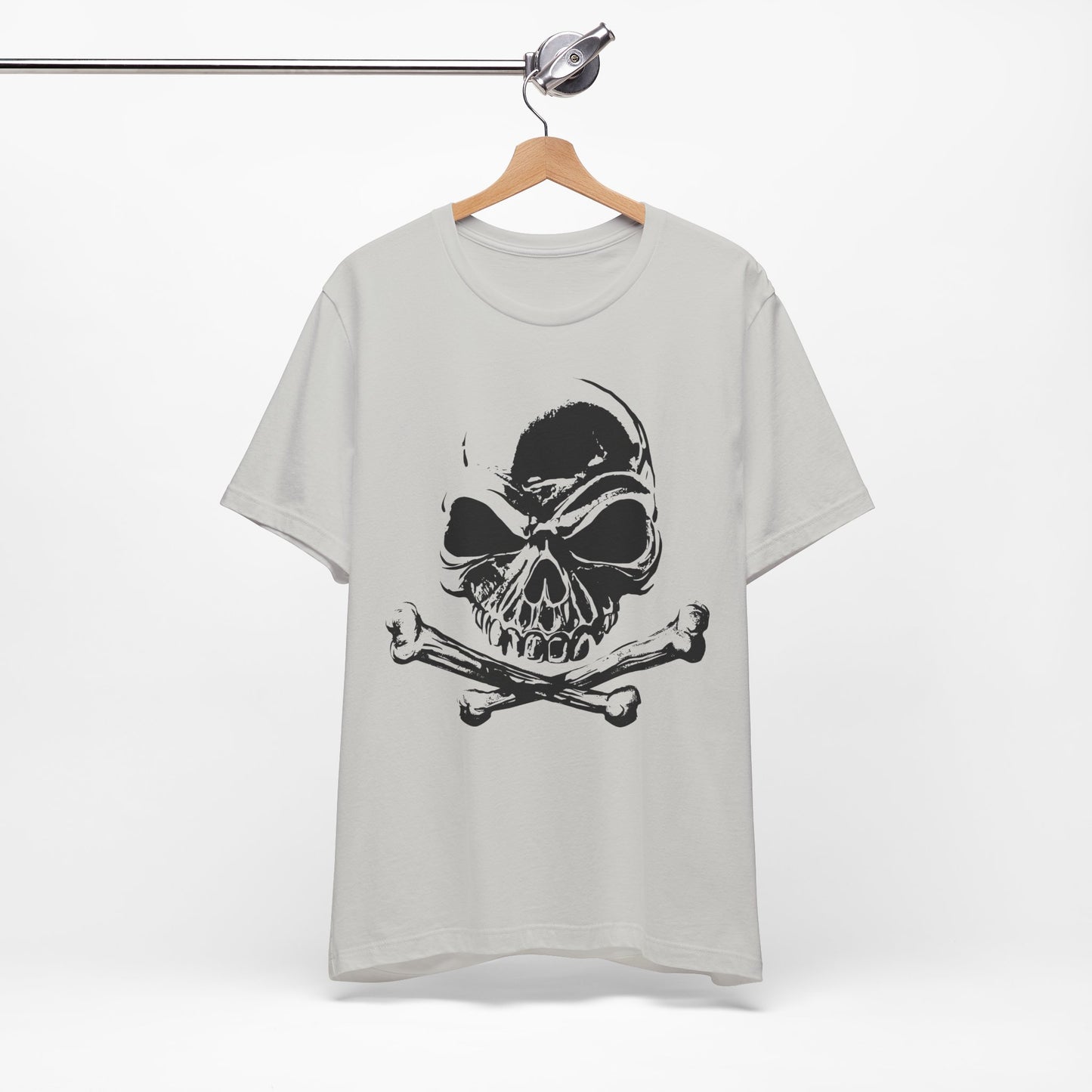Black Skull Graphic Design Tee, Skull Shirt, Vintage Tees, Art Design T-Shirt, Vintage Graphic Tee, Art Shirts with Skulls