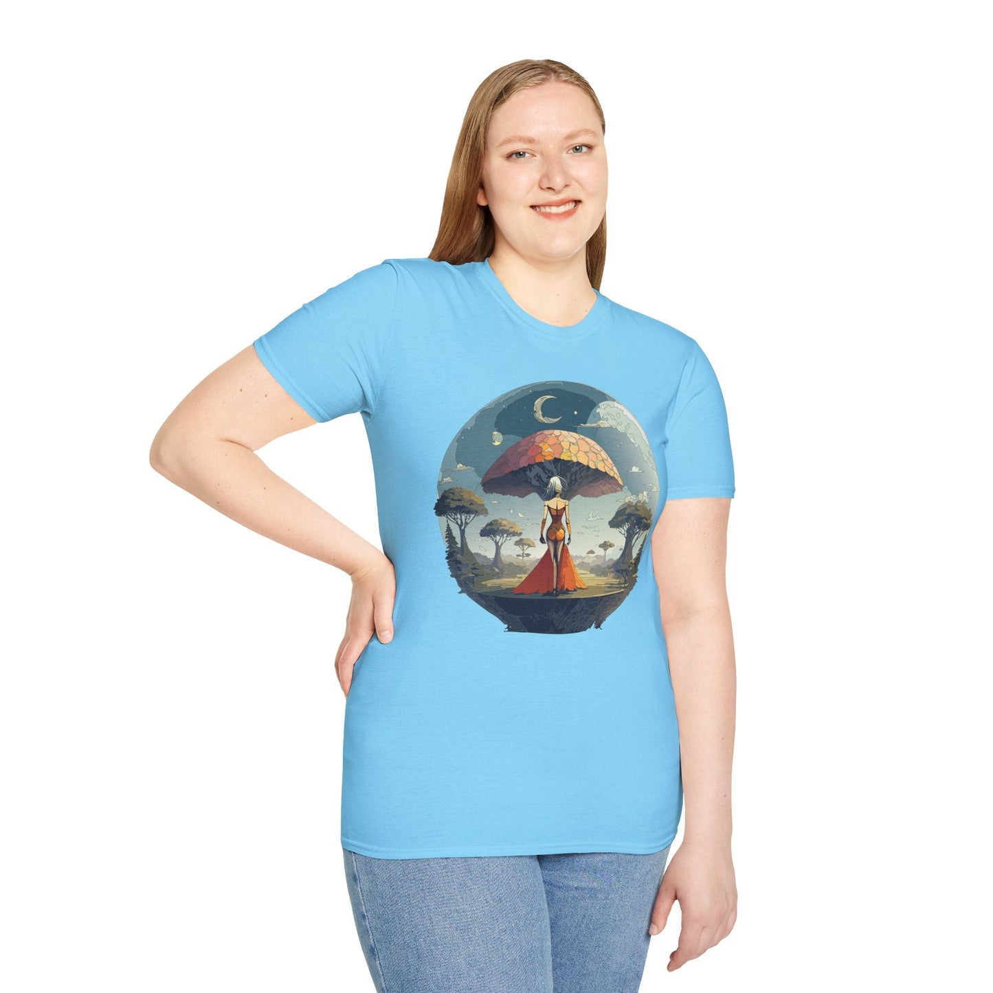 Womens Graphic T Shirts Art Design Shirt Softstyle Casual Tee 64000 Gildan Ring Spun Cotton