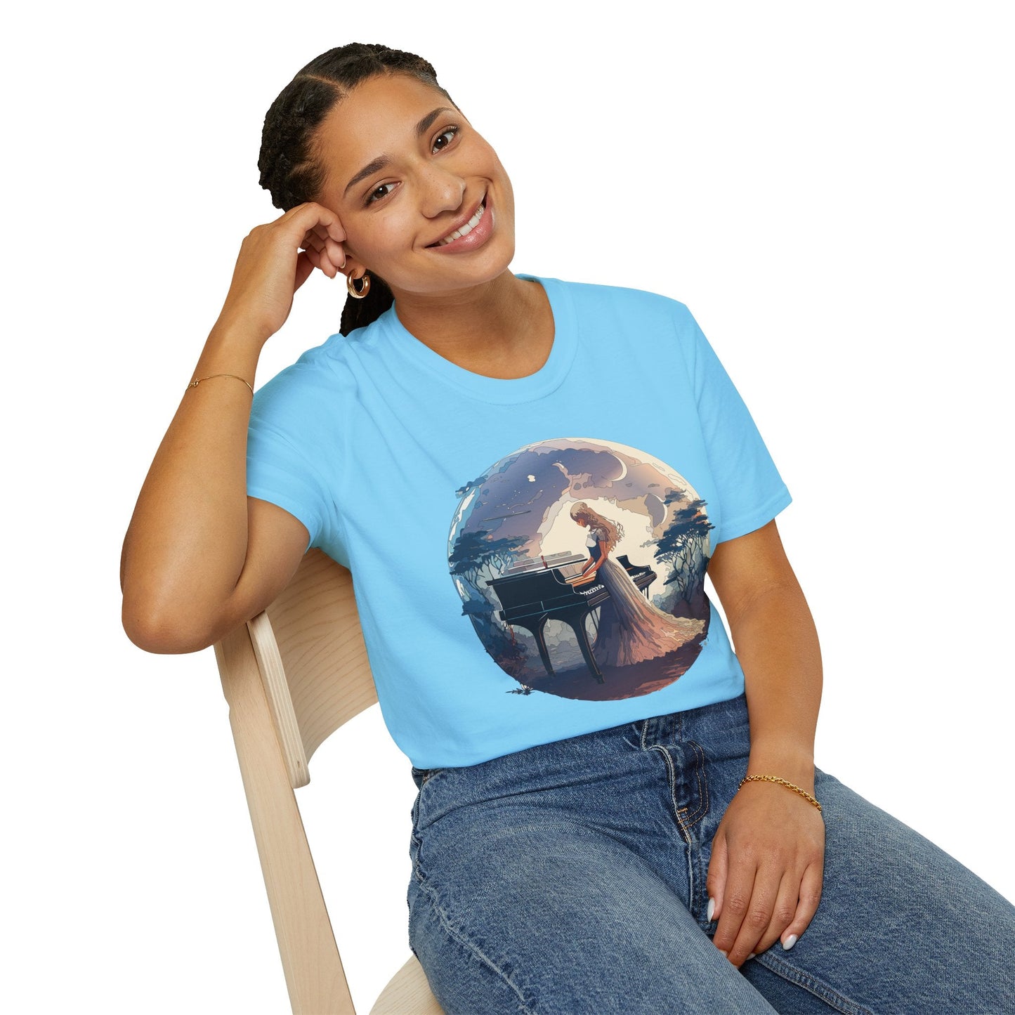 Womens Graphic T Shirts Art Design Shirt Unisex Softstyle Gildan 64000 Short Sleeve