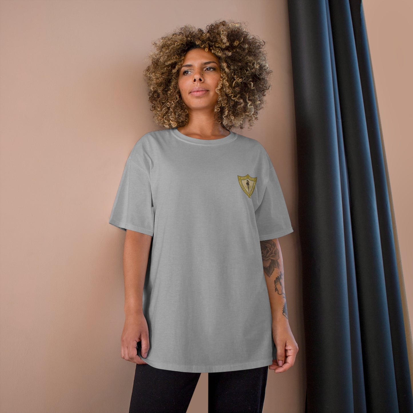 Champion Unisex-T-Shirt mit Sportlogo