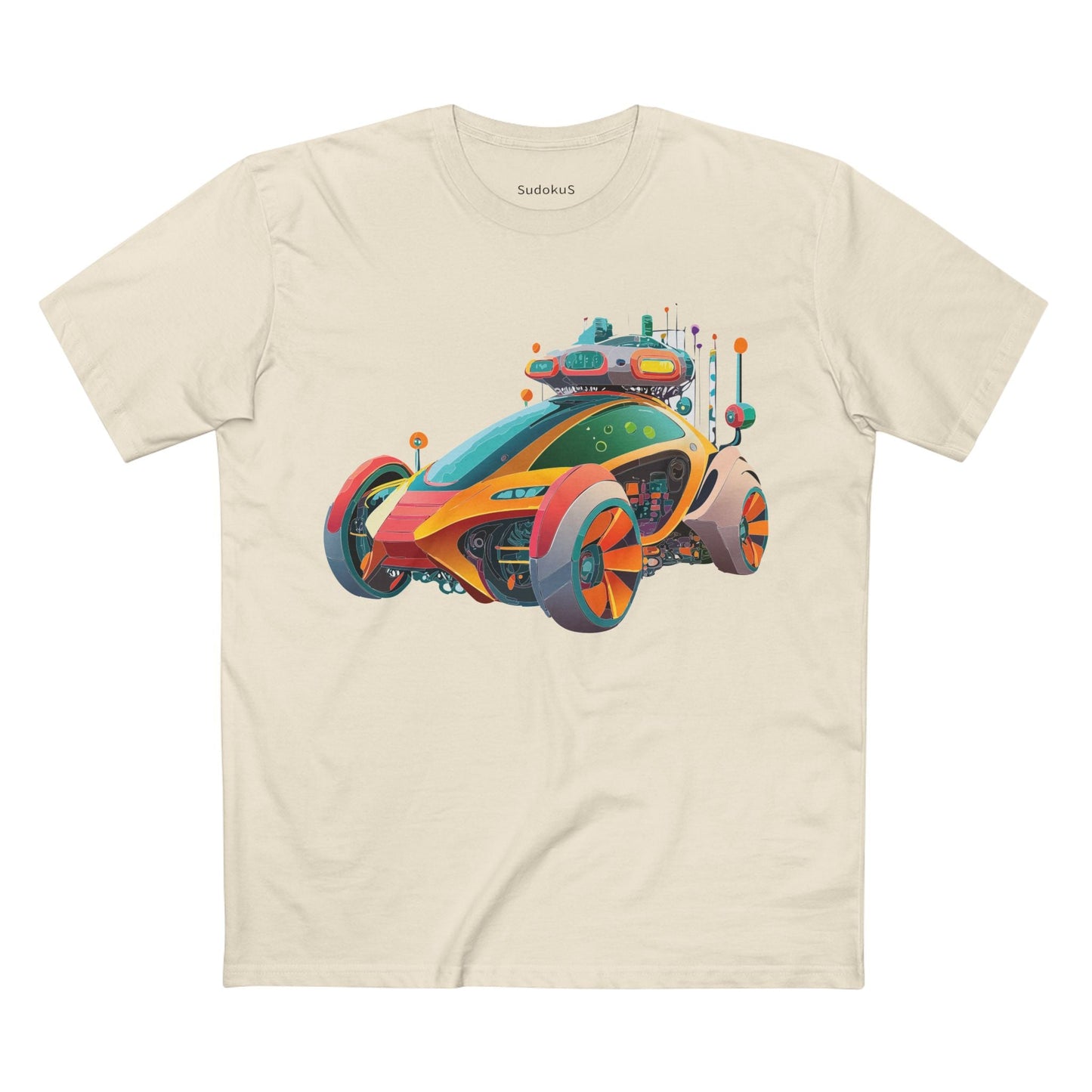 Car Graphic Unisex 100 Cotton Staple Tee 24