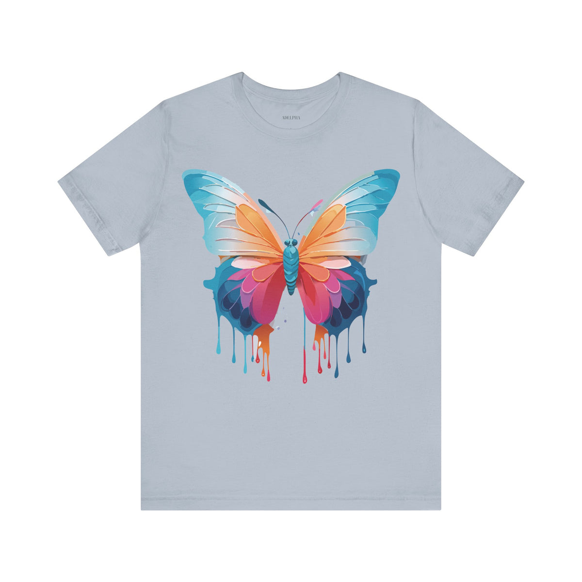 Butterfly Graphic Unisex Cotton Bella+Canvas Tee with Art Design n01