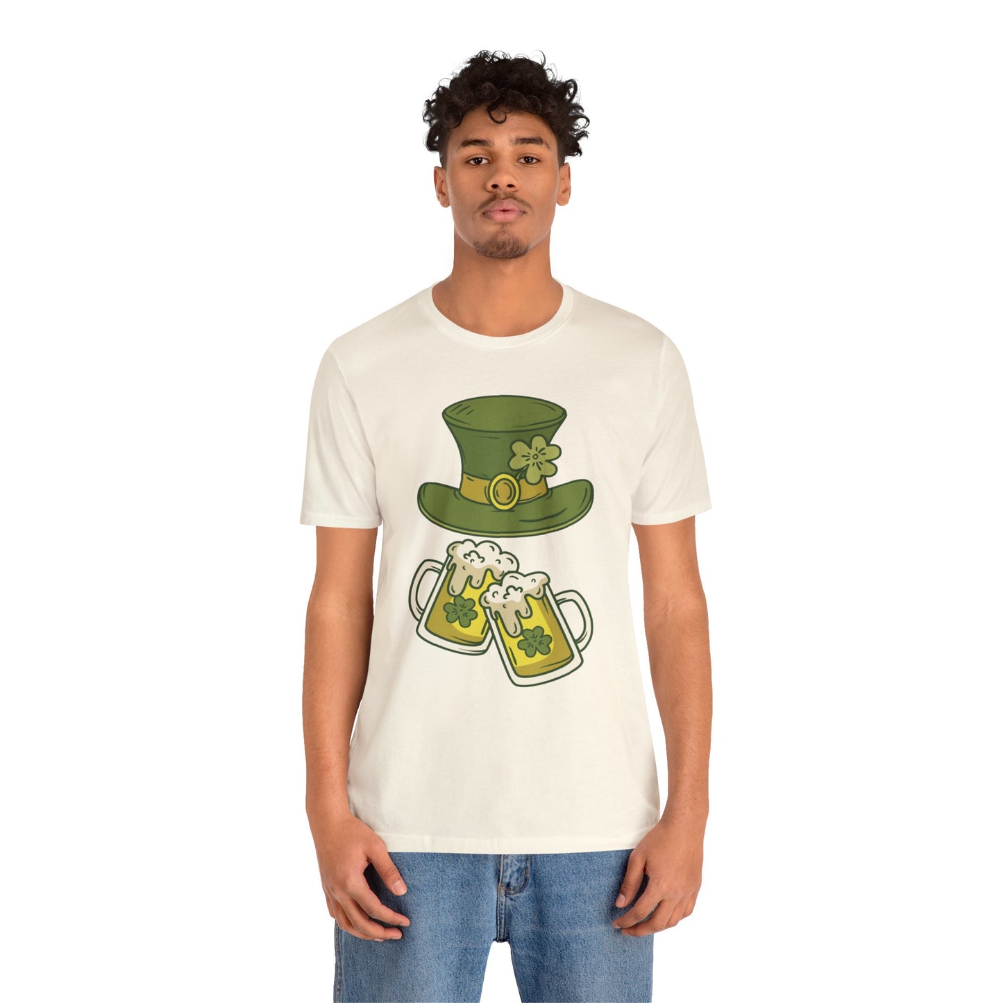 Unisex Cotton Tee Shirt with Lucky Prints