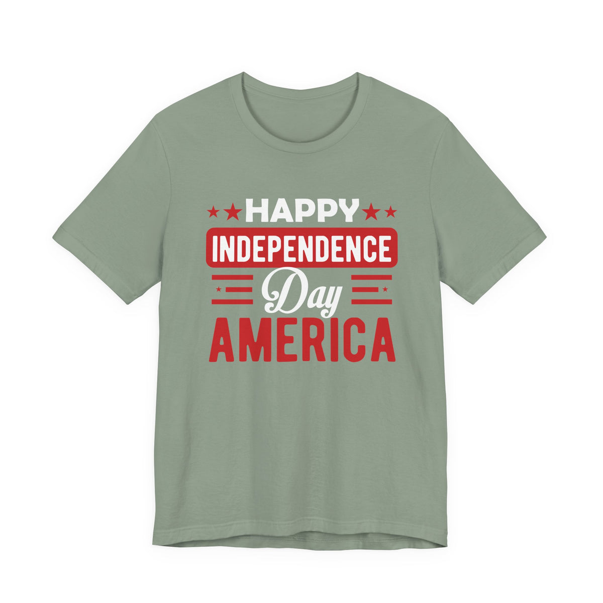 Happy Independence Day America T-Shirt Fourth of July Patriotic Unisex Cotton Tee 015
