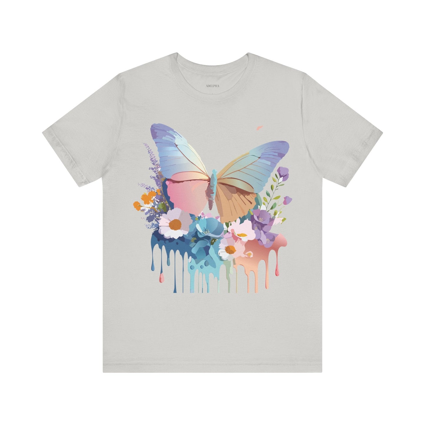Butterfly Graphic Tee Unisex Vintage Inspired Art Design by Adelpha