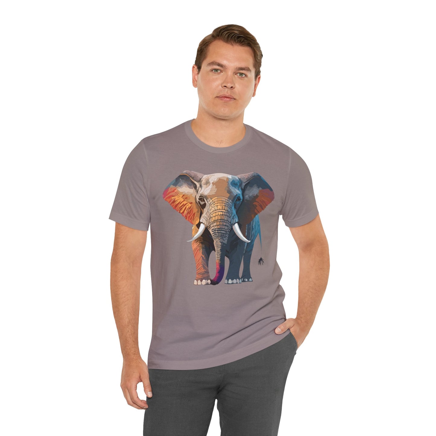 Unisex Animal Shirt With Animals Art Design Graphic Tee Short Sleeve Wild Animals