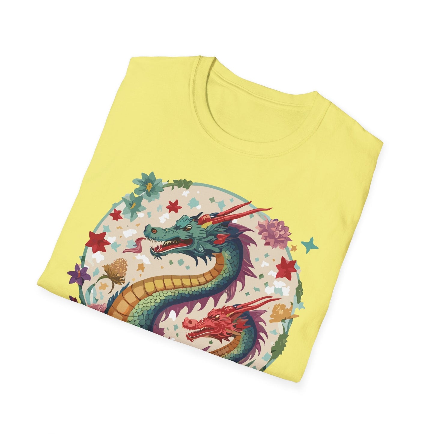 Dragon Graphic Unisex 100 Cotton Tee with Animal Artwork Design 6