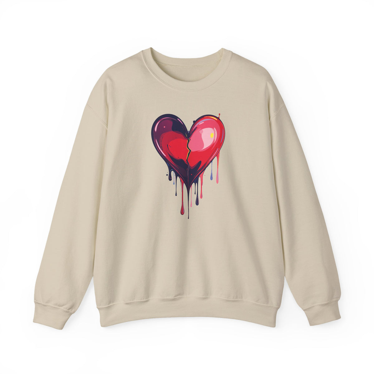Big Red Heart Sweatshirt, Love Sweatshirt, Valentine's Day Sweatshirt, Heart Sweatshirt 118
