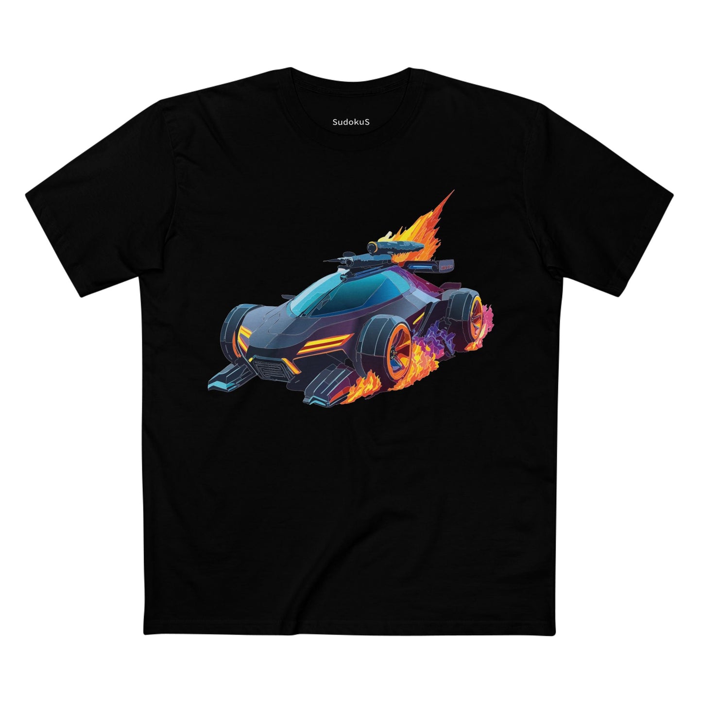 Car Graphic Unisex 100 Cotton Staple Tee 15