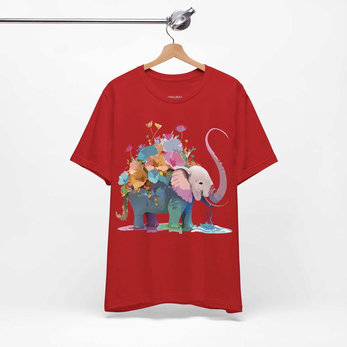 Elephant Graphic T Shirt Unisex Vintage Inspired Art Tee Adelpha Short Sleeve Artwork
