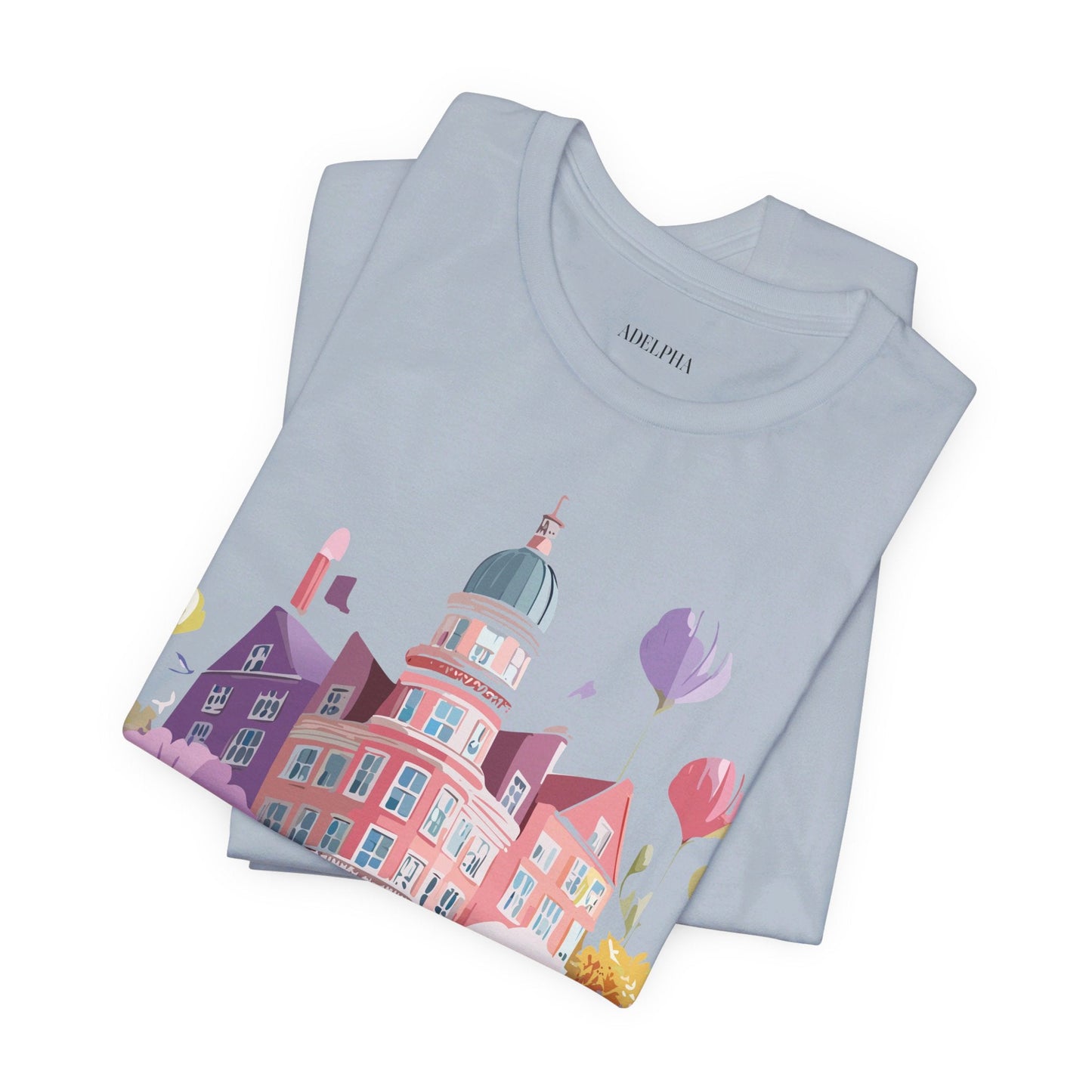 Unisex Graphic T Shirt With Adelpha Artwork Vintage Amsterdam Design Short Sleeve