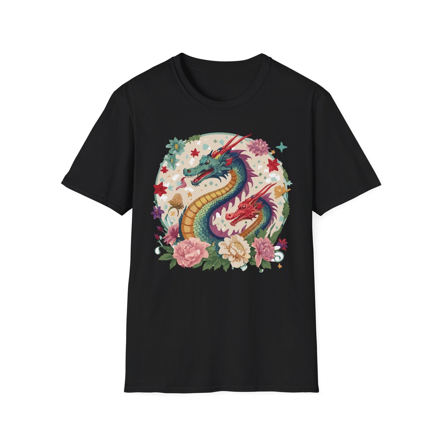Dragon Graphic Unisex 100 Cotton Tee with Animal Artwork Design 6
