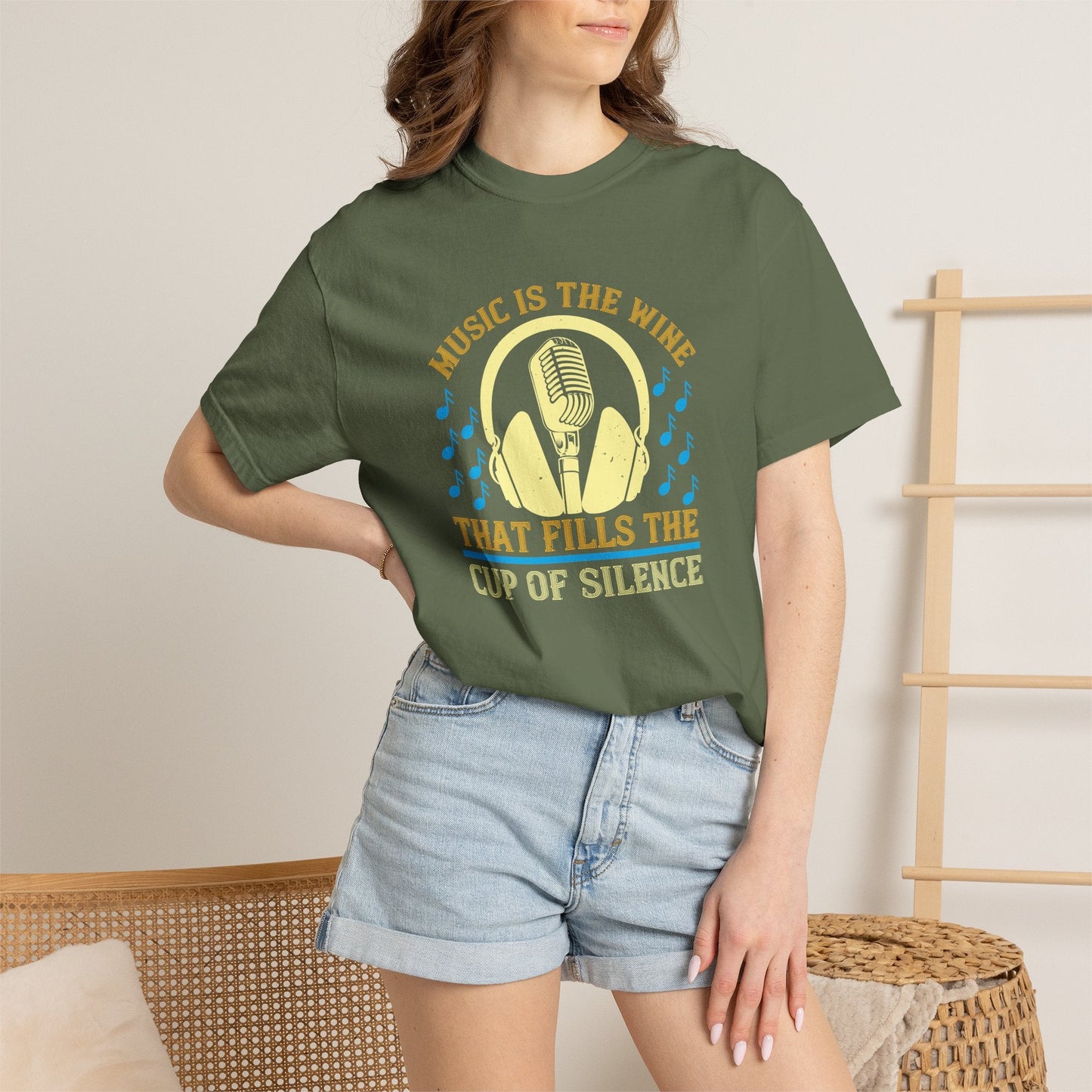 Music Graphic Design Unisex Cotton T-shirt m36