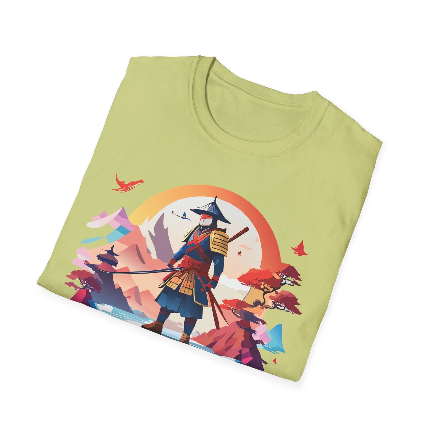 Samurai Shirt Unisex Softstyle Tee 100 Percent Ring Spun Cotton Short Sleeve T Shirt Comfort Fit