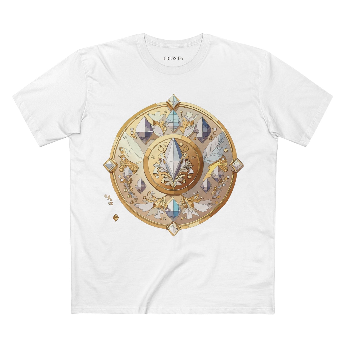 Medallion Graphic T-Shirt Unisex 100 Cotton With Gold Art Design Medal Tee 24