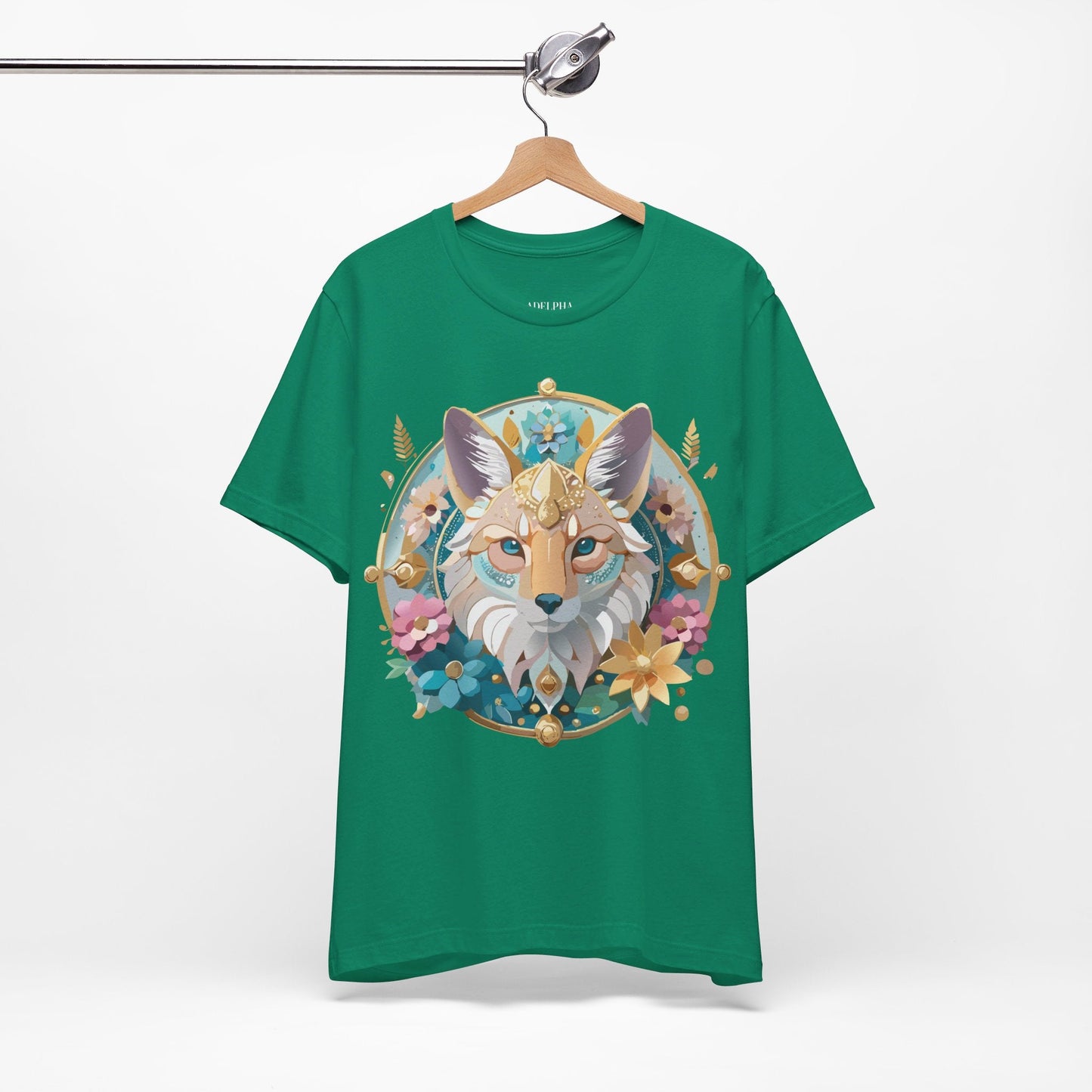 Adelpha Vintage Inspired Graphic Tee Medallion Art Unisex Short Sleeve Shirt Premium