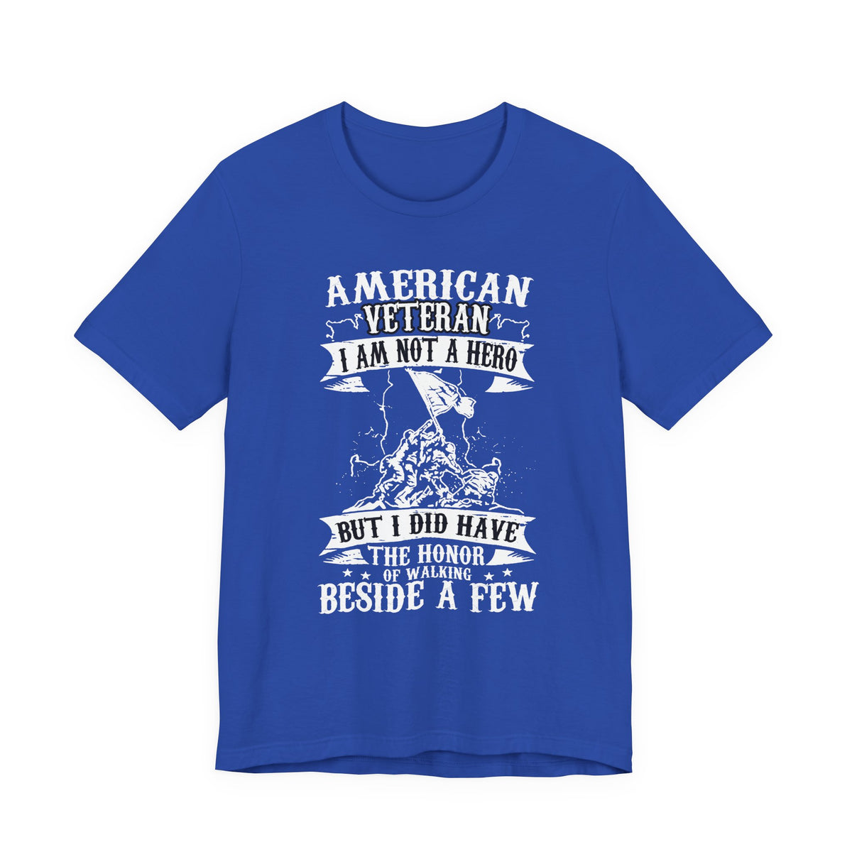 American Veteran I Am Not A Hero T-Shirt Military Tribute Unisex Cotton Tee v53