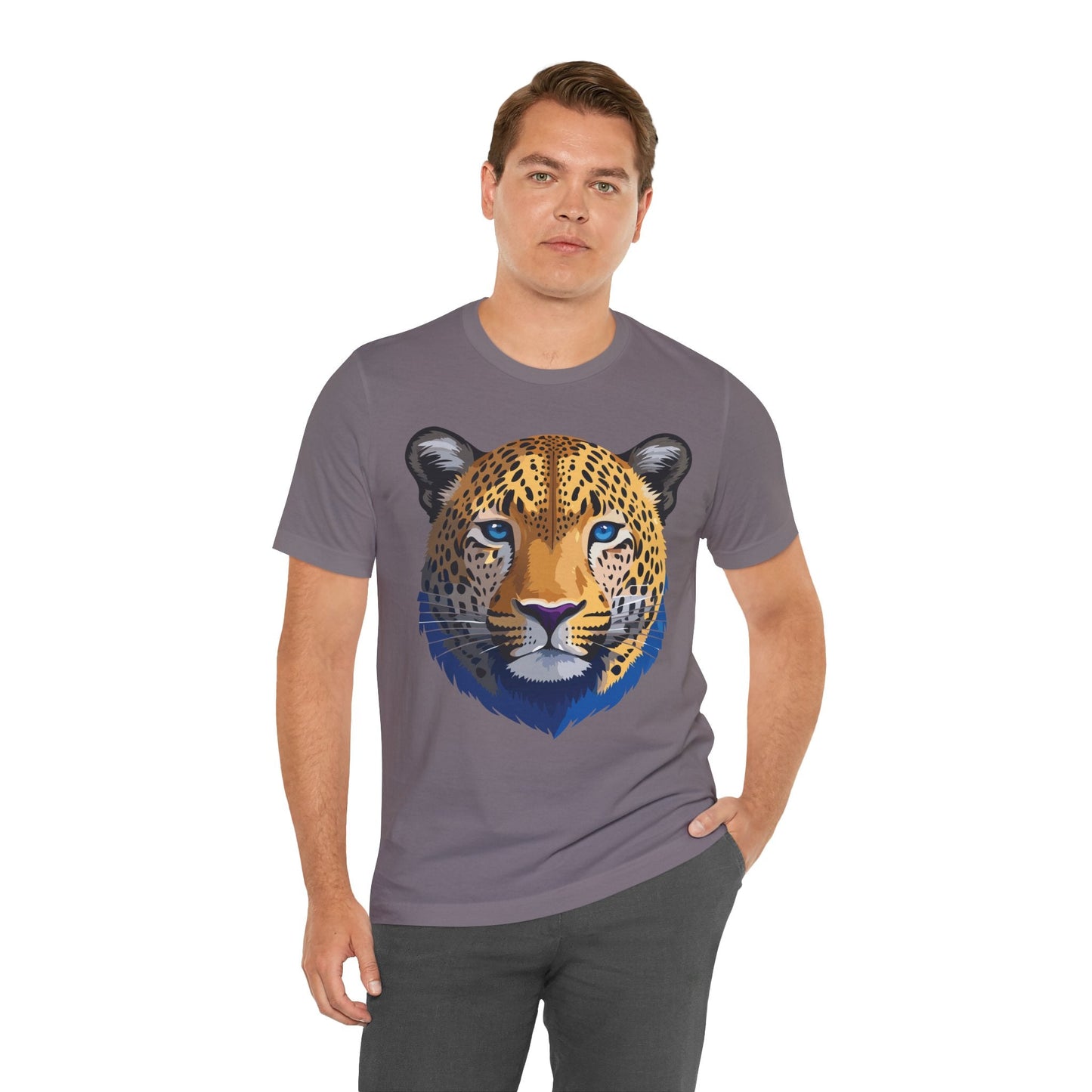 Unisex Animal Graphic Tee Shirt With Wildlife Art Design For Everyday Comfort Short Sleeve