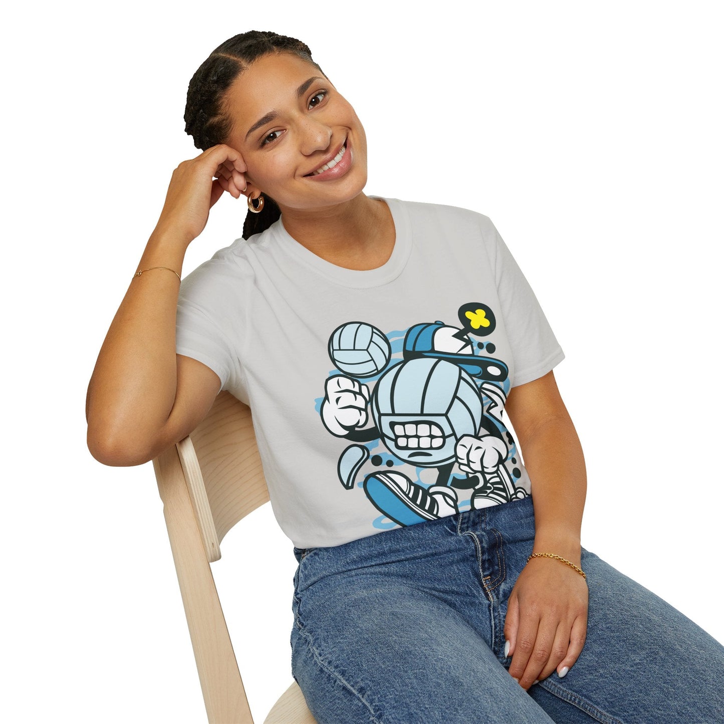 Unisex Cartoon T Shirt Animation Tee Funny Design Gildan Softstyle 64000 100 Percent Cotton