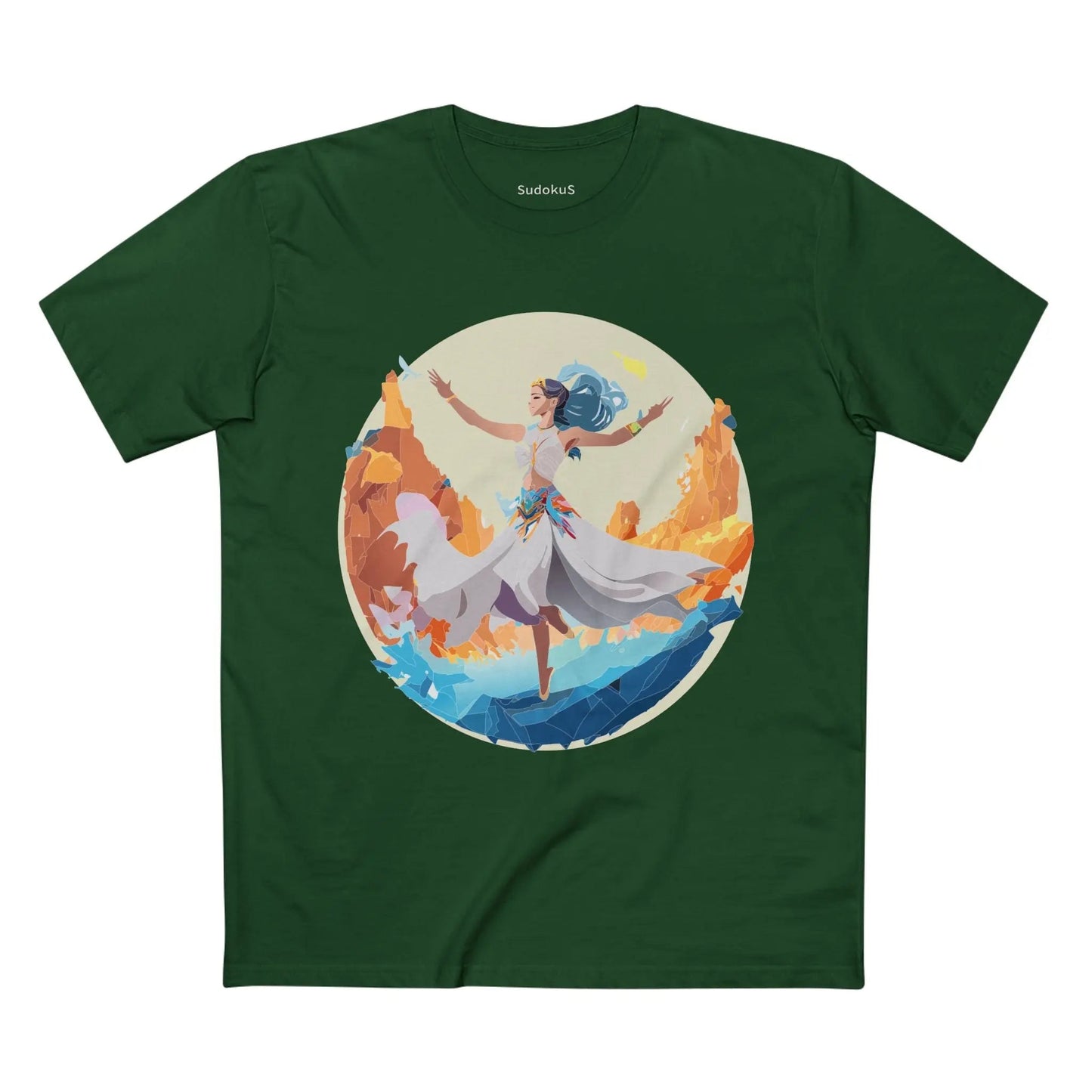 Dancer Graphic Unisex 100 Cotton Staple Tee 12