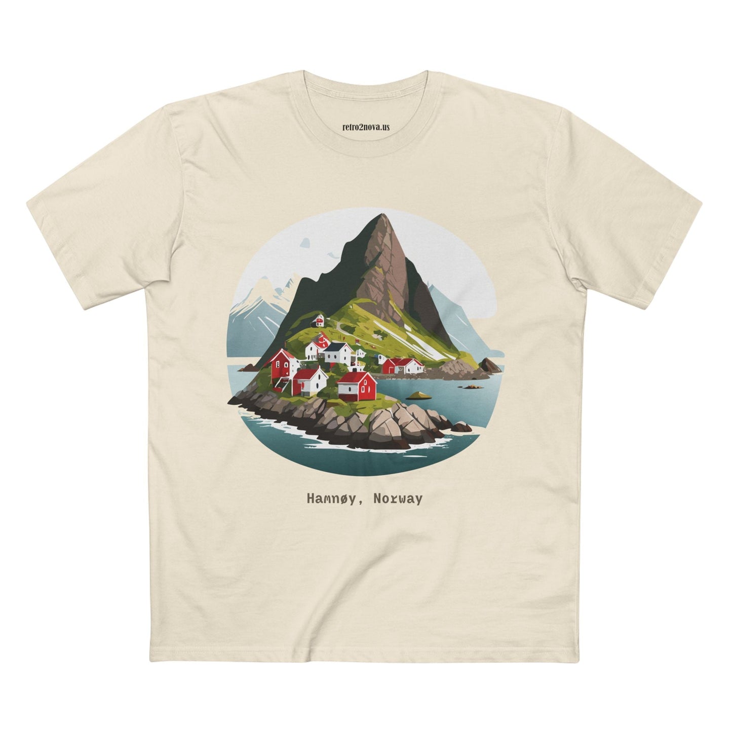 Norway Travel Shirt Unisex Tourist Tee With Original Art Design By Retro2Nova Premium Cotton