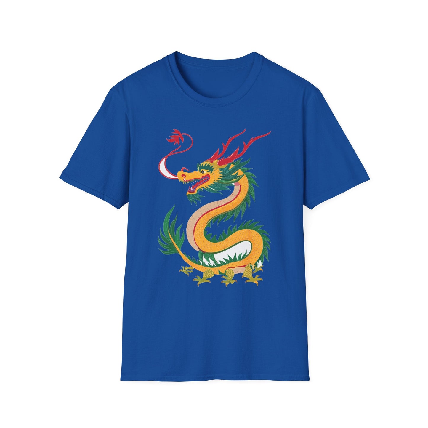 Dragon Graphic Unisex Cotton Softstyle Art Design Tee With Animals 7
