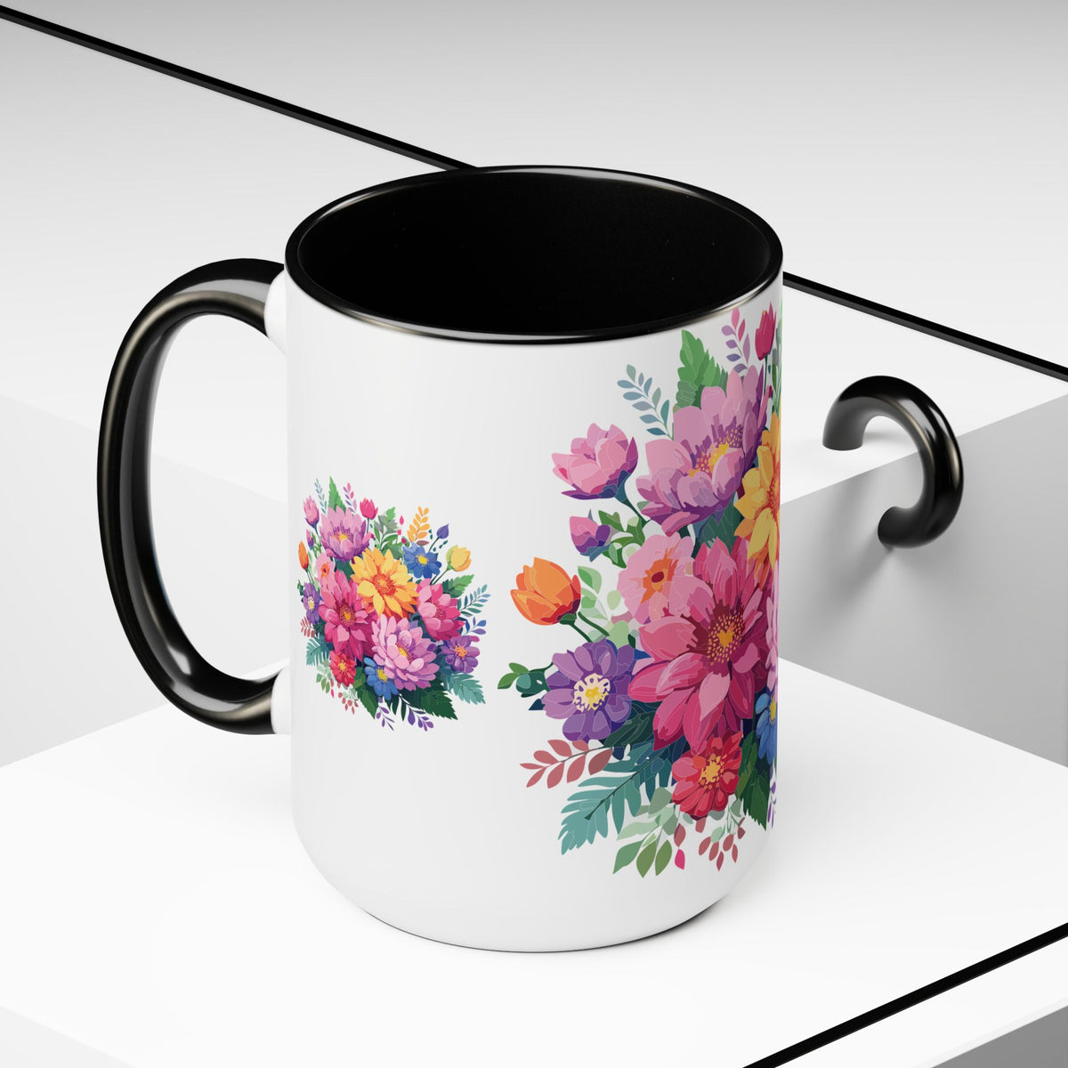Floral Mug, Floral Cup