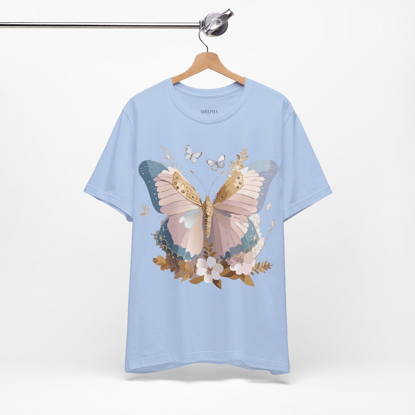 Adelpha Vintage Inspired Butterfly Graphic Tee Unisex Short Sleeve
